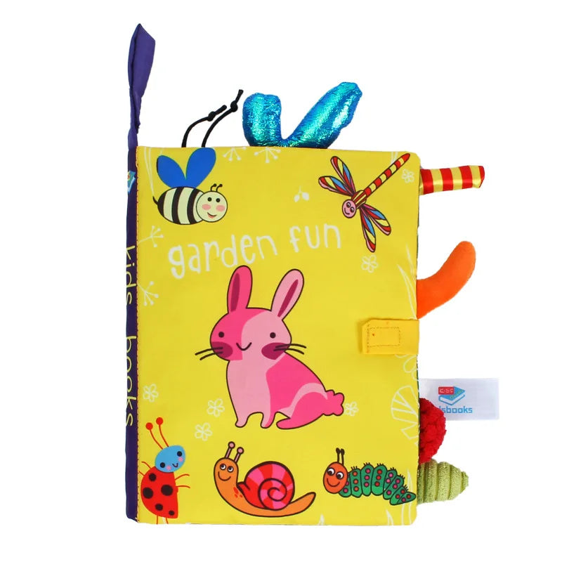 Baby Stoffbuch mit Knisterpapier – Lern- & Entdeckungsbuch 0–3 Jahre