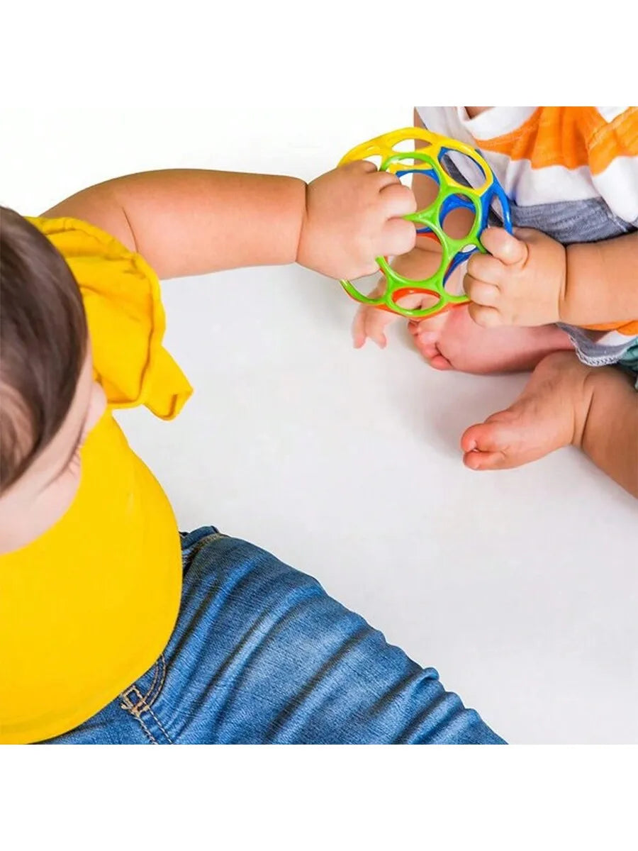 6-in-1 Baby Sensorikball aus Silikon – BPA-frei, weich & lehrreich