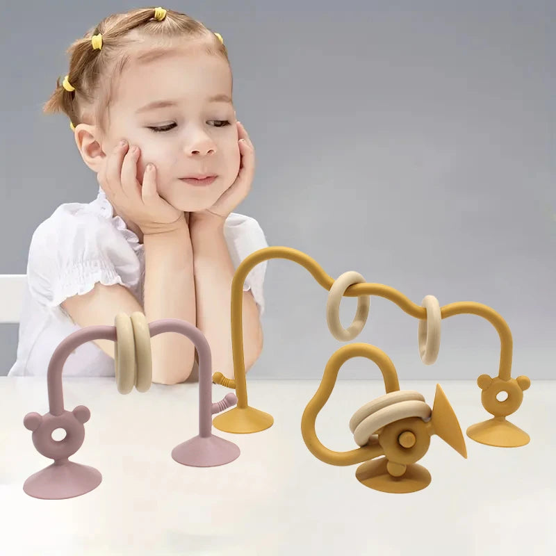 Silikon-Tischspielzeug für Kinder – Lernpuzzle & Perlenspiel ab 0 Jahren