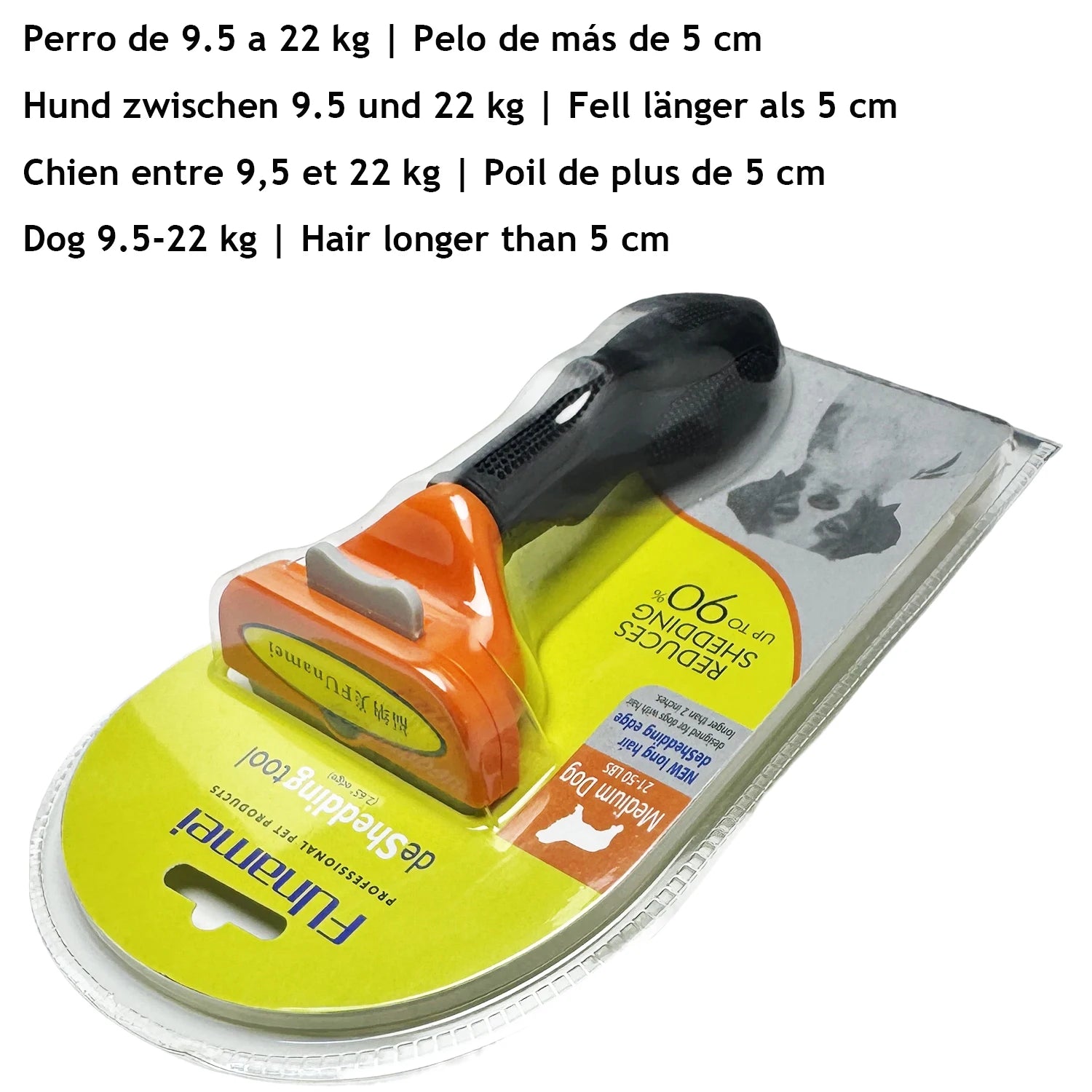 Profi Fellpflege-Bürste für Hunde & Katzen | Entfilzungswerkzeug | Größen S–XL