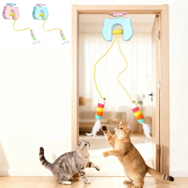 Elektrisches Katzenspielzeug mit Feder & Automatik – Selbstspielend & Wiederaufladbar