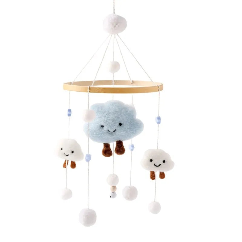 Baby Mobile aus Holz – Mit Musikbox & Glocken für Babybett