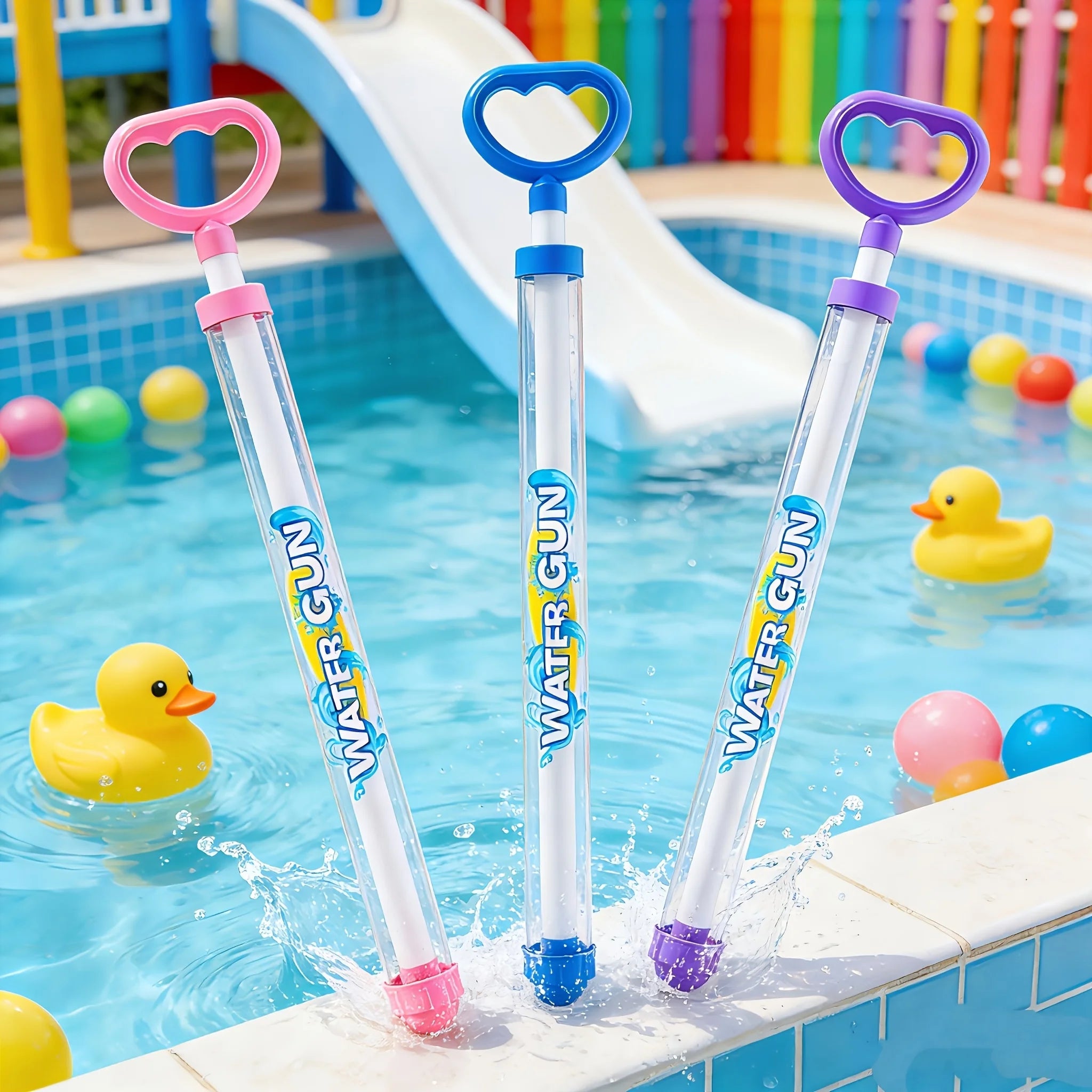 Wasserpistole mit Feuerwerk-Effekt – Outdoor-Spritzspielzeug für Kinder