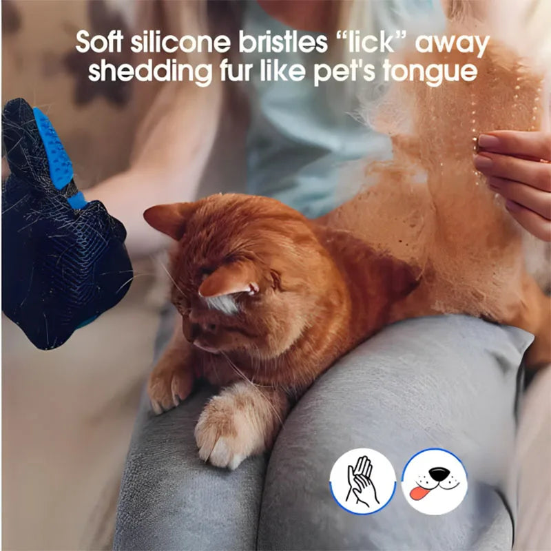 Silikon-Pflegehandschuh für Hunde & Katzen – Sanftes Enthaaren