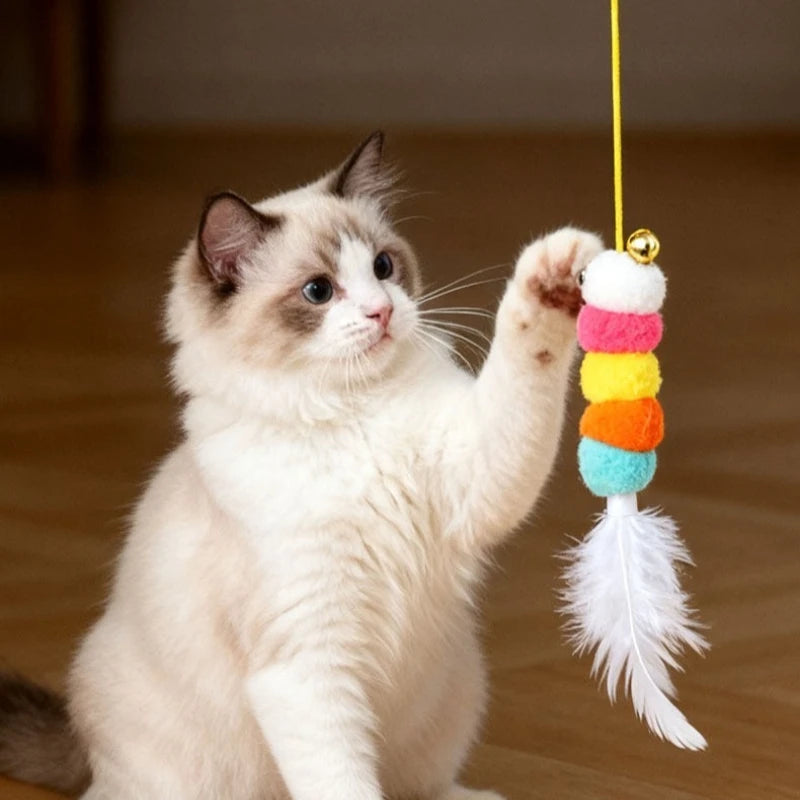 Elektrisches Katzenspielzeug mit Feder & Automatik – Selbstspielend & Wiederaufladbar