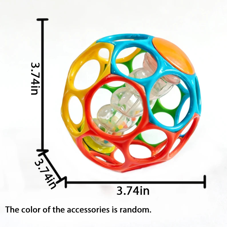 6-in-1 Baby Sensorikball aus Silikon – BPA-frei, weich & lehrreich