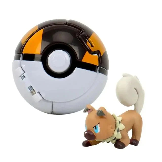 Pokéball mit Pokémon-Figur – Sammel-Set Pikachu, Gengar, Glumanda & mehr