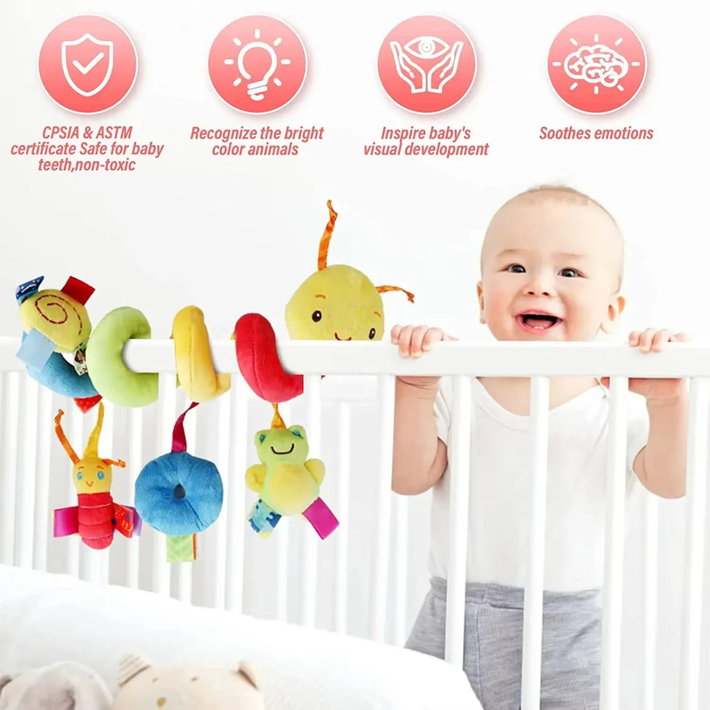 Baby Hängerassel mit Musik – Für Kinderwagen, Autositz & Bett