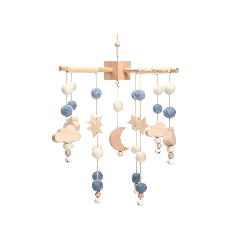 Baby Mobile aus Holz – Mit Musikbox & Glocken für Babybett