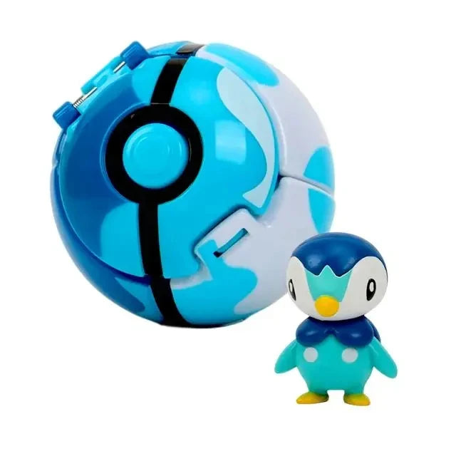 Pokéball mit Pokémon-Figur – Sammel-Set Pikachu, Gengar, Glumanda & mehr