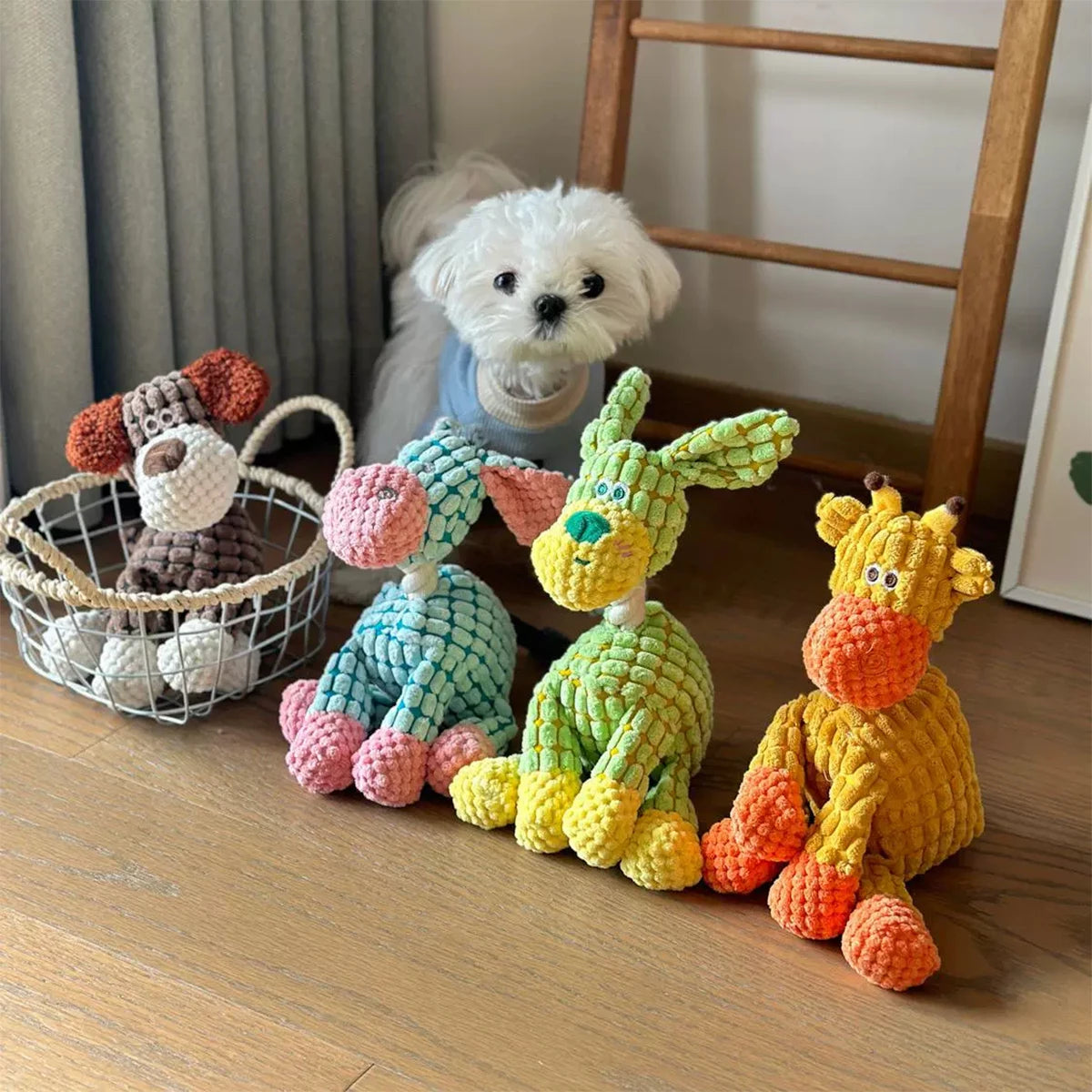 Süßes Esel-Plüschtier für Hunde – Interaktives Quietschspielzeug