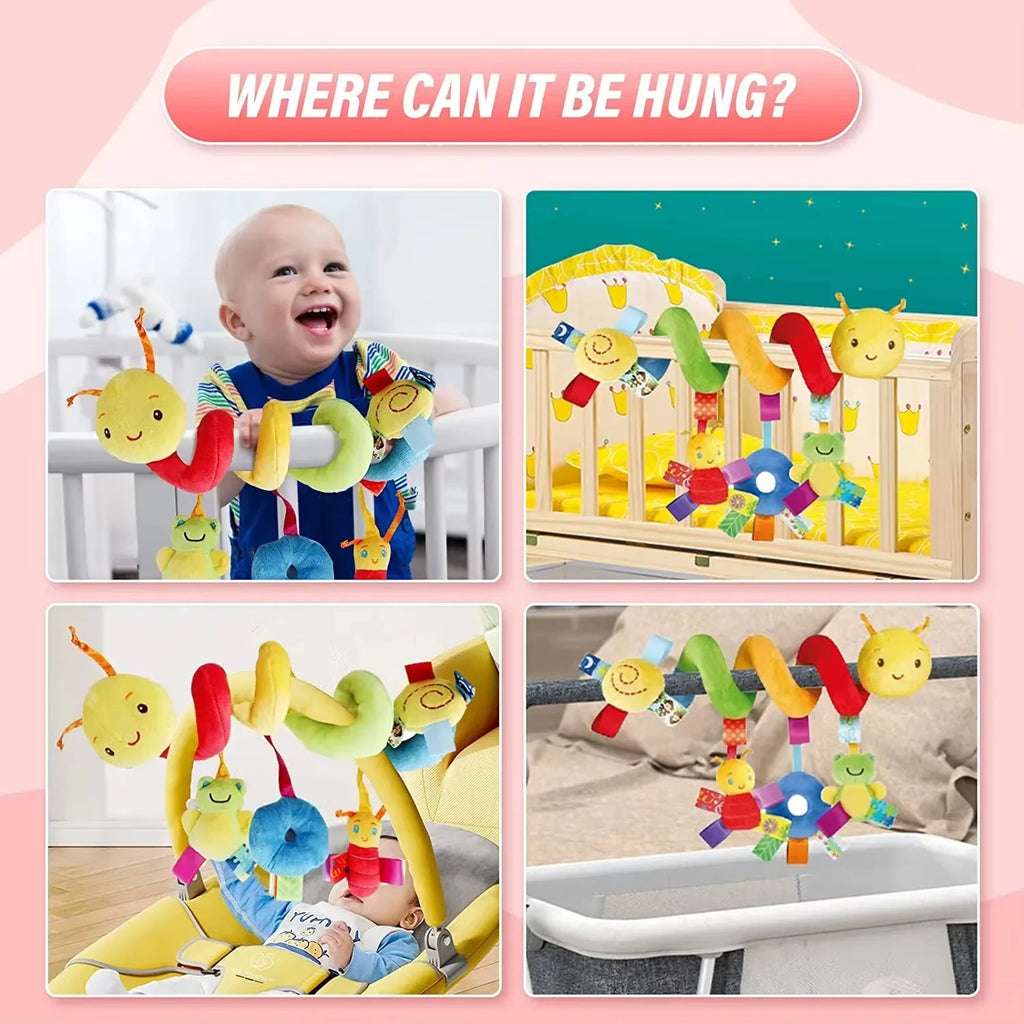 Baby Hängerassel mit Musik – Für Kinderwagen, Autositz & Bett