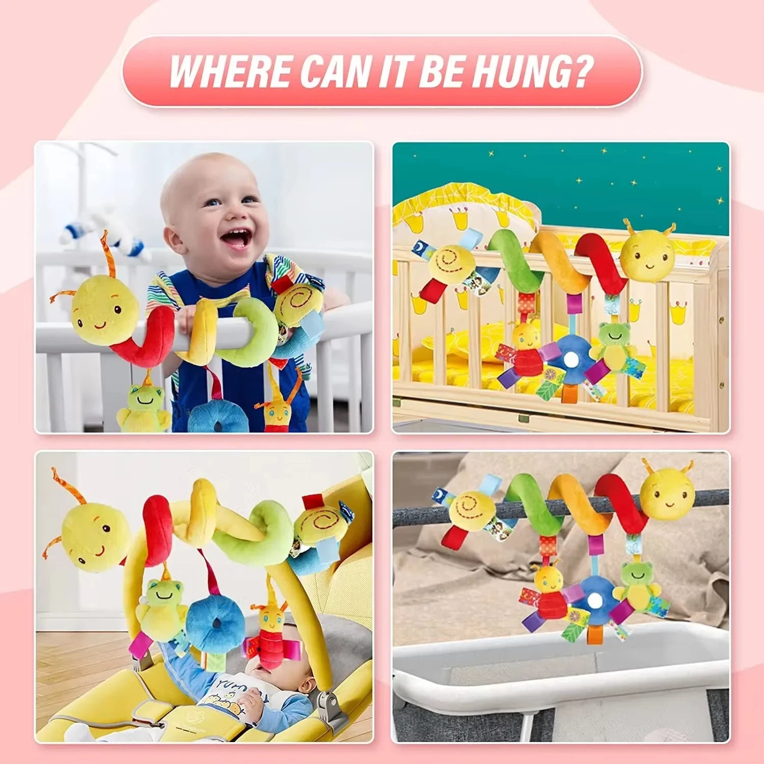 Baby Hängerassel mit Musik – Für Kinderwagen, Autositz & Bett