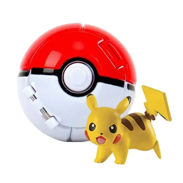 Pokéball mit Pokémon-Figur – Sammel-Set Pikachu, Gengar, Glumanda & mehr