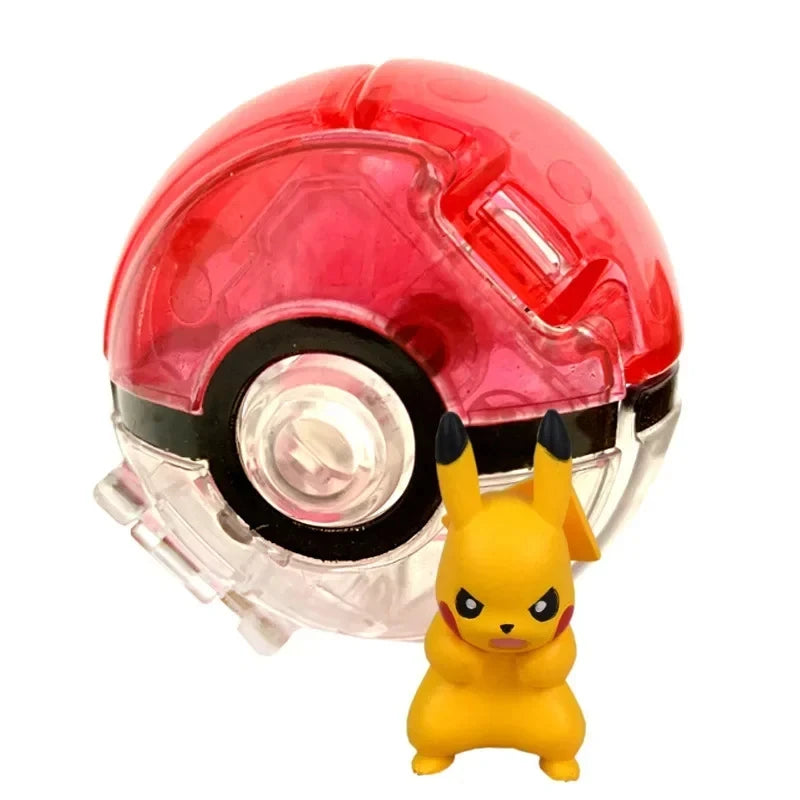 Pokéball mit Pokémon-Figur – Sammel-Set Pikachu, Gengar, Glumanda & mehr