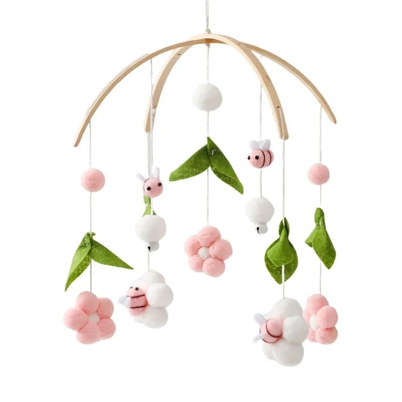 Baby Mobile aus Holz – Mit Musikbox & Glocken für Babybett