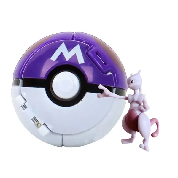 Pokéball mit Pokémon-Figur – Sammel-Set Pikachu, Gengar, Glumanda & mehr