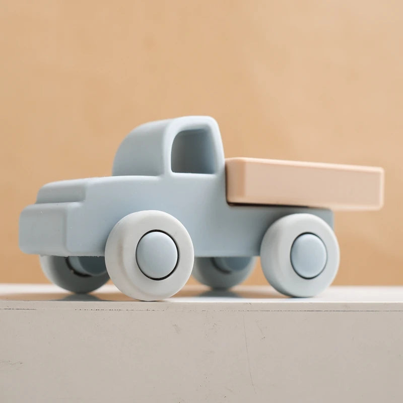 Montessori Silikon-Auto Beißring – Lernspielzeug für Babys 0–12 Monate