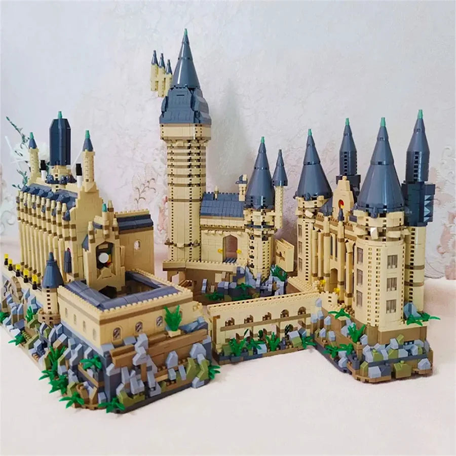 Magisches Schloss Micro-Bausteinset mit Beleuchtung – DIY Klemmbausteine ab 14 Jahren