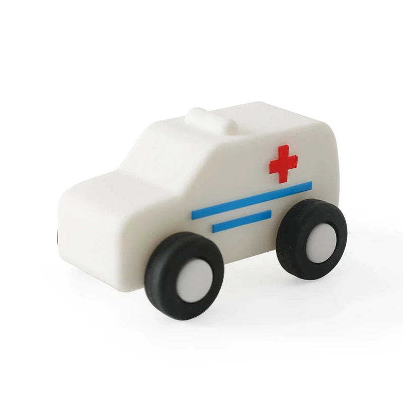 Montessori Silikon-Auto Beißring – Lernspielzeug für Babys 0–12 Monate