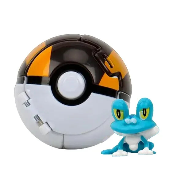 Pokéball mit Pokémon-Figur – Sammel-Set Pikachu, Gengar, Glumanda & mehr