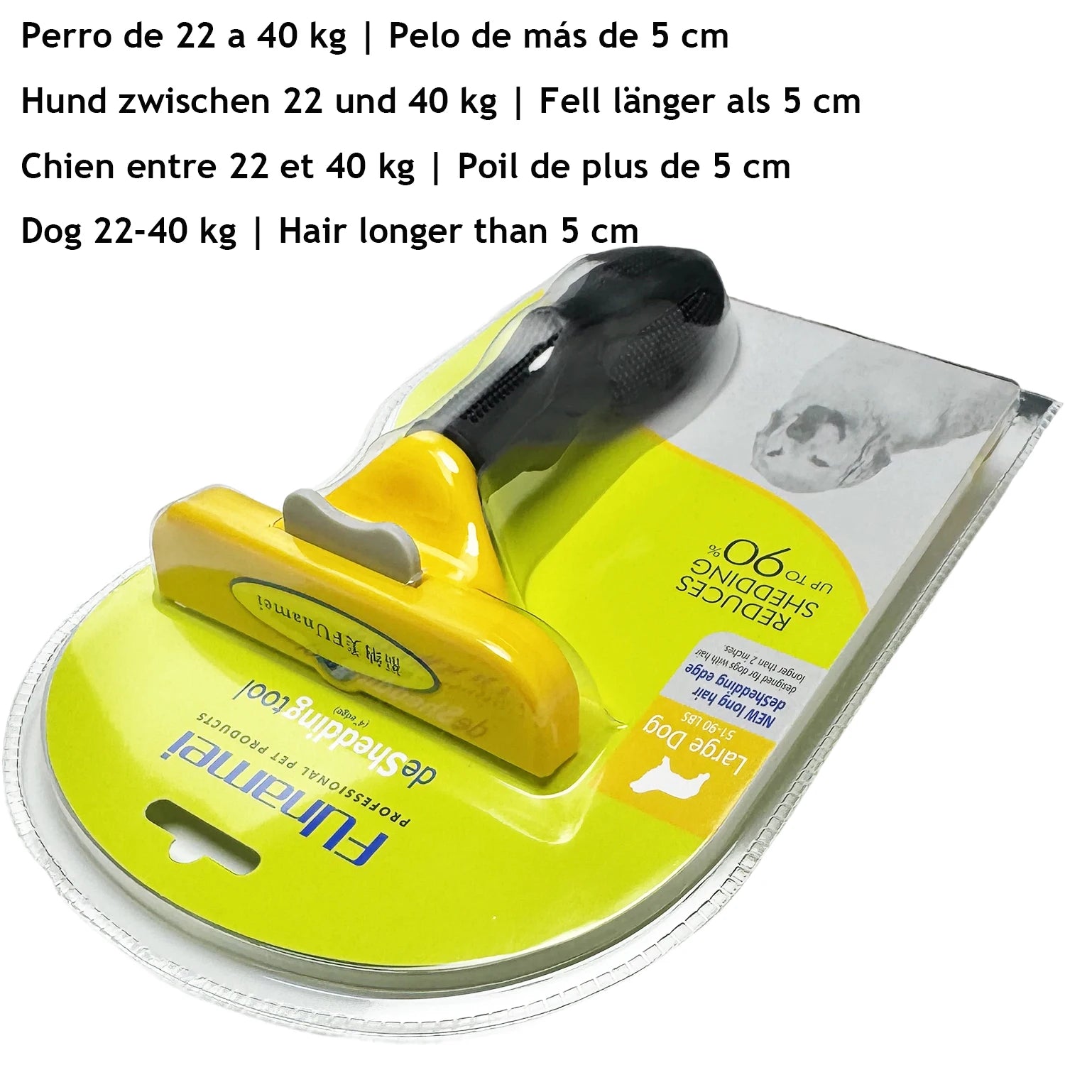 Profi Fellpflege-Bürste für Hunde & Katzen | Entfilzungswerkzeug | Größen S–XL