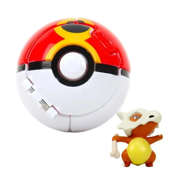 Pokéball mit Pokémon-Figur – Sammel-Set Pikachu, Gengar, Glumanda & mehr