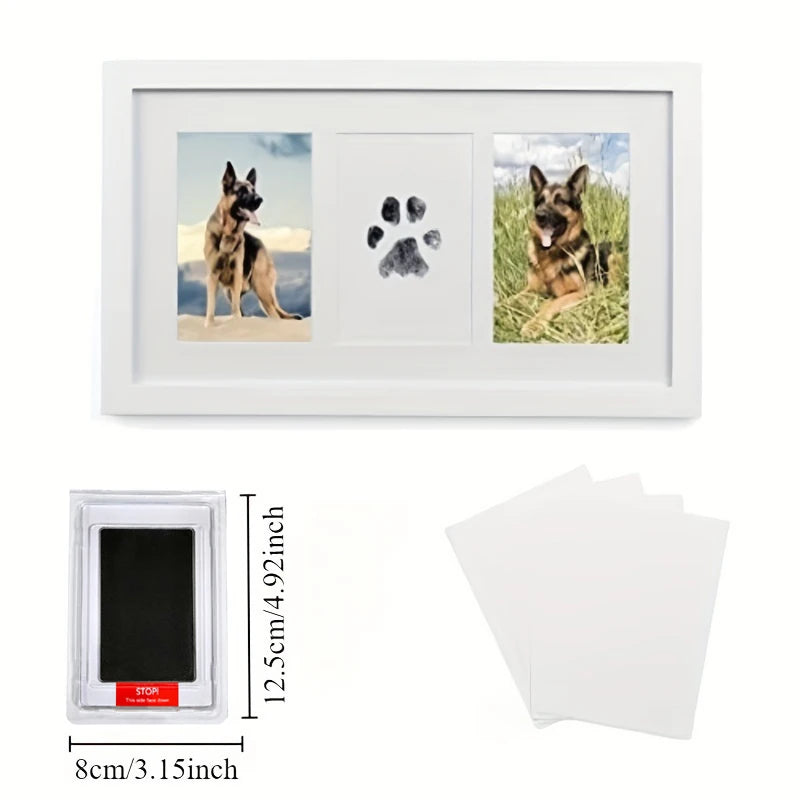 Haustier Pfoten-Abdruck Gedenkset – Hund oder Katze | DIY Tintenfreies Handabdruck & Pfotenstempel-Kit