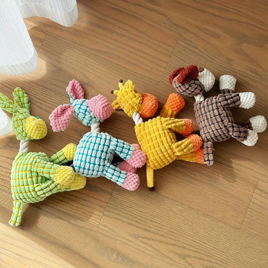 Süßes Esel-Plüschtier für Hunde – Interaktives Quietschspielzeug