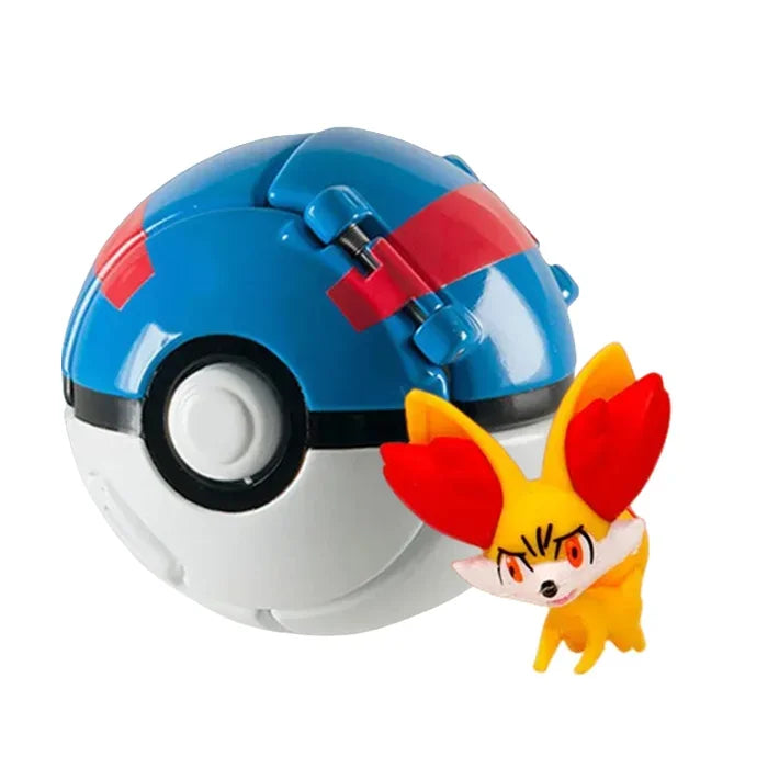Pokéball mit Pokémon-Figur – Sammel-Set Pikachu, Gengar, Glumanda & mehr