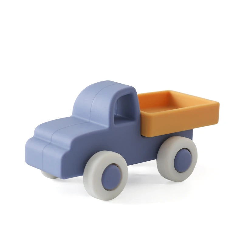 Montessori Silikon-Auto Beißring – Lernspielzeug für Babys 0–12 Monate