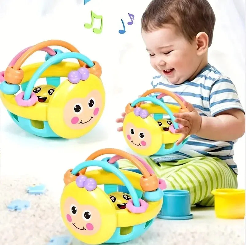 Baby Sensorikball – Greif-, Rassel- & Lernspielzeug für 0–6 Jahre