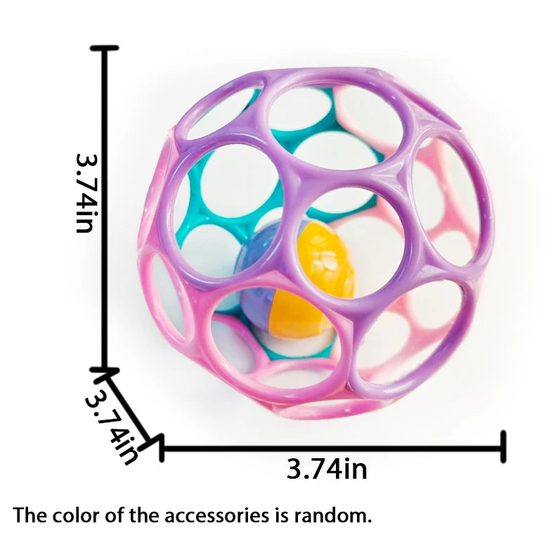 6-in-1 Baby Sensorikball aus Silikon – BPA-frei, weich & lehrreich