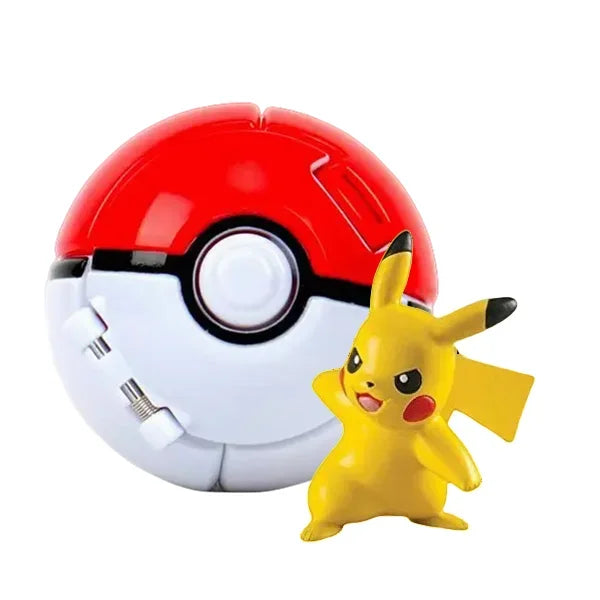Pokéball mit Pokémon-Figur – Sammel-Set Pikachu, Gengar, Glumanda & mehr