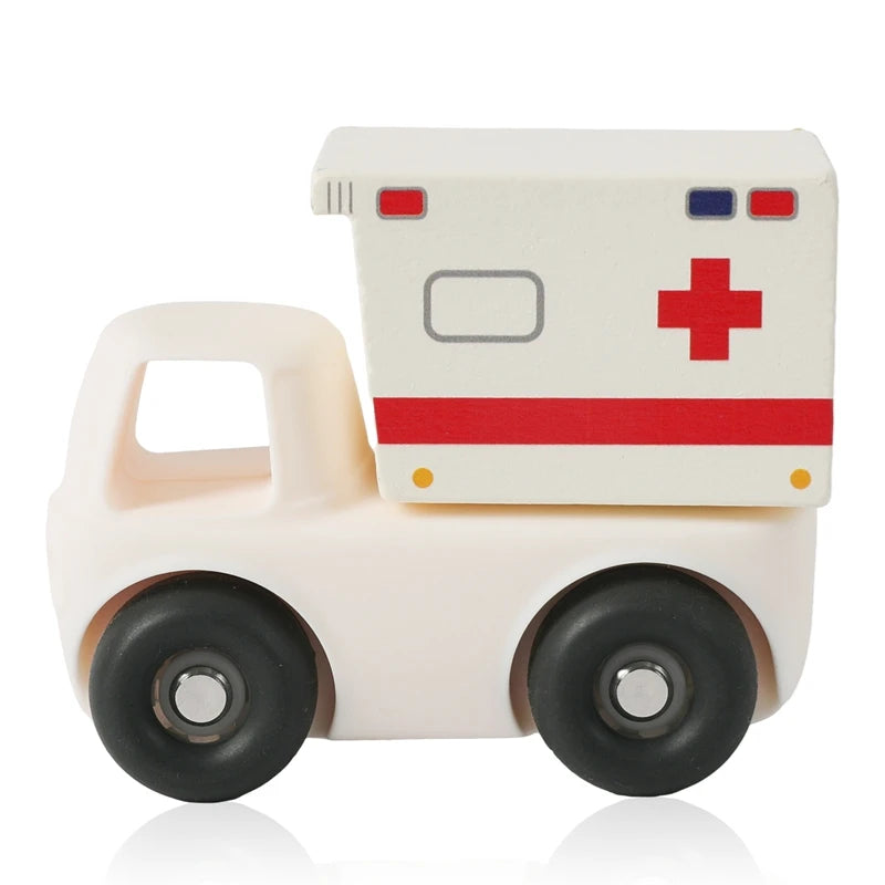 Montessori Silikon-Auto Beißring – Lernspielzeug für Babys 0–12 Monate