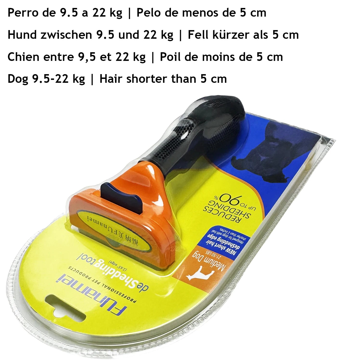 Profi Fellpflege-Bürste für Hunde & Katzen | Entfilzungswerkzeug | Größen S–XL