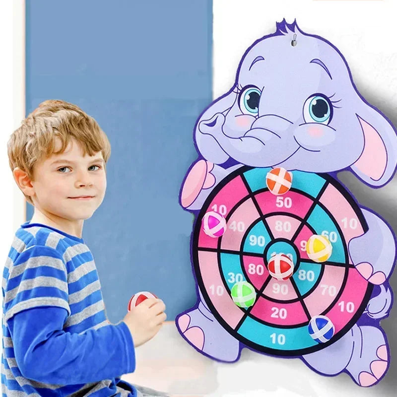 Klett-Dartscheibe Elefant | Sicheres Kinderspielzeug | Lernspiel für 3–12 Jahre