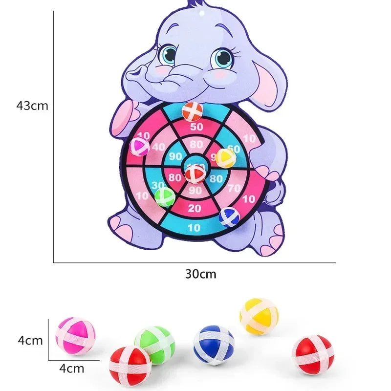Klett-Dartscheibe Elefant | Sicheres Kinderspielzeug | Lernspiel für 3–12 Jahre
