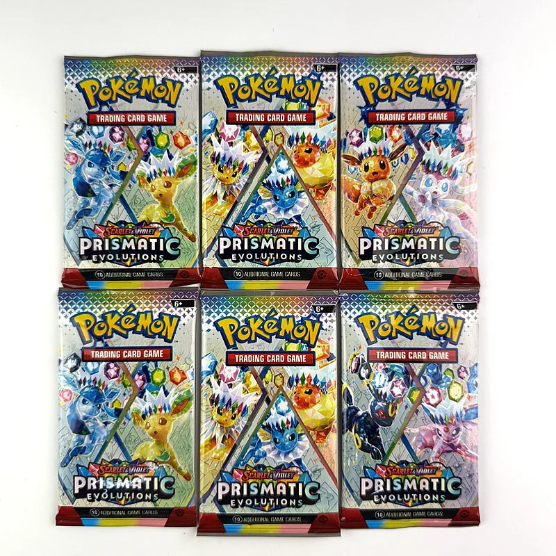 Pokémon Karten Prismatic 151 & Evolutions – 10/20 Karten Booster Pack (Englisch)
