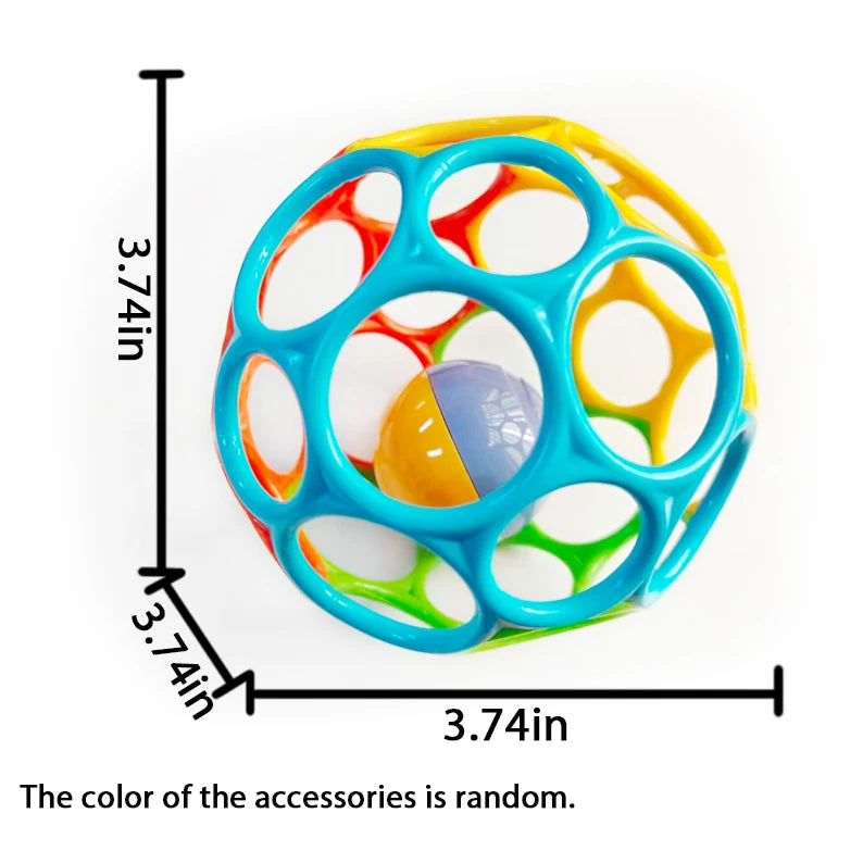6-in-1 Baby Sensorikball aus Silikon – BPA-frei, weich & lehrreich