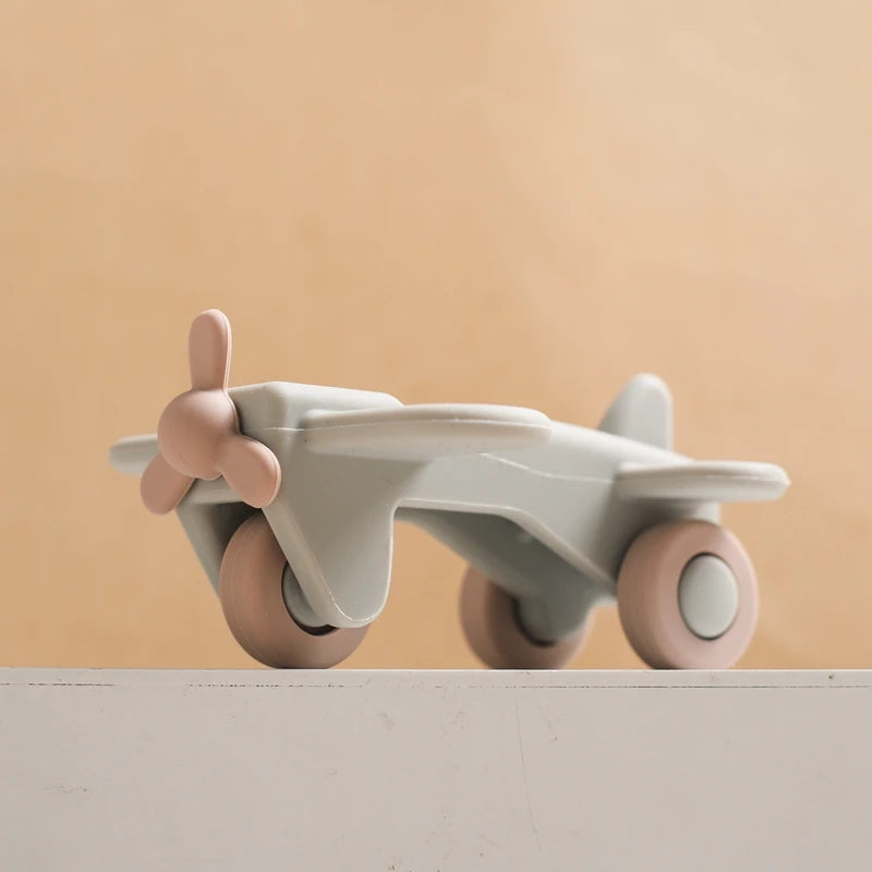 Montessori Silikon-Auto Beißring – Lernspielzeug für Babys 0–12 Monate
