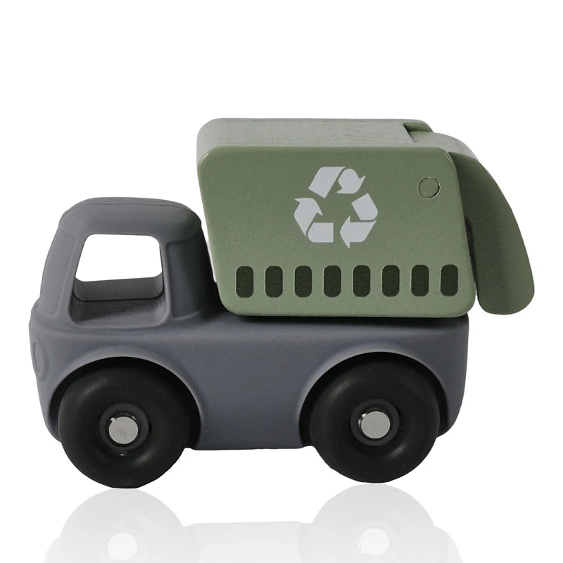 Montessori Silikon-Auto Beißring – Lernspielzeug für Babys 0–12 Monate