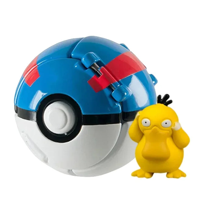 Pokéball mit Pokémon-Figur – Sammel-Set Pikachu, Gengar, Glumanda & mehr