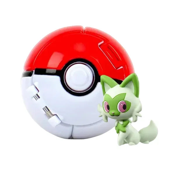 Pokéball mit Pokémon-Figur – Sammel-Set Pikachu, Gengar, Glumanda & mehr