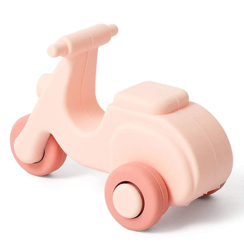 Montessori Silikon-Auto Beißring – Lernspielzeug für Babys 0–12 Monate