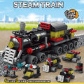 6-in-1 Bausteinset – Zug, Roboter, Hubschrauber & mehr – Lego-kompatibel