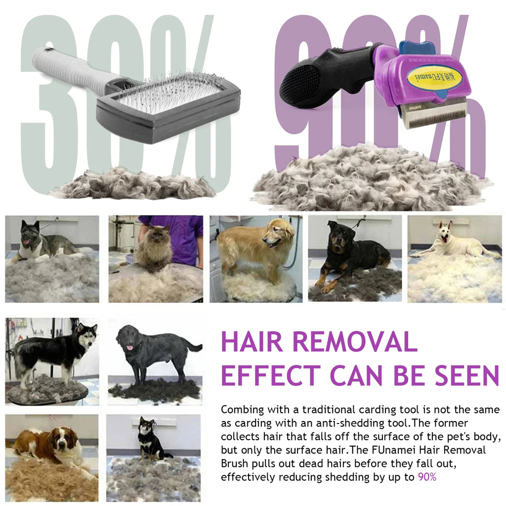 Profi Fellpflege-Bürste für Hunde & Katzen | Entfilzungswerkzeug | Größen S–XL