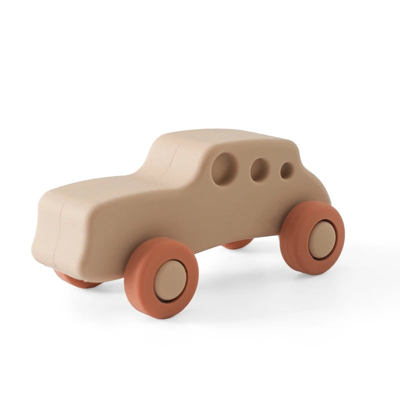 Montessori Silikon-Auto Beißring – Lernspielzeug für Babys 0–12 Monate