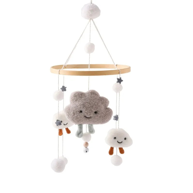 Baby Mobile aus Holz – Mit Musikbox & Glocken für Babybett