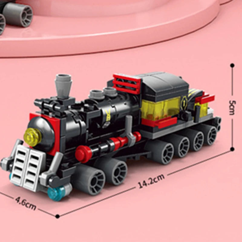 6-in-1 Bausteinset – Zug, Roboter, Hubschrauber & mehr – Lego-kompatibel